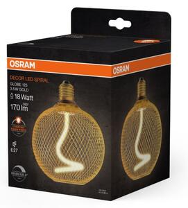 Bec LED dimabil Osram DECOR FILAMENT G125 E27/3,5W/230V 1800K auriu