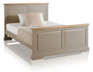 Pat lemn masiv gri Ives Personalizabil /162x214x104 cm, 147 × 204 × 104 cm - 140x200