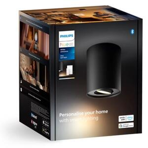 Spot LED dimabil Philips Hue PILLAR 1xGU10/4,2W/230V negru + telecomandă