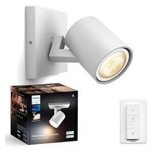 Spot LED dimabil Philips Hue RUNNER 1xGU10/4,2W/230V alb + telecomandă