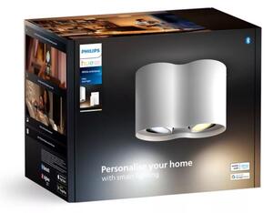 Spot LED dimabil Philips Hue PILLAR 2xGU10/4,2W/230V alb + telecomandă