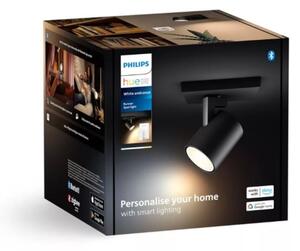 Spot LED dimabil Philips Hue RUNNER 1xGU10/4,2W/230V negru + telecomandă