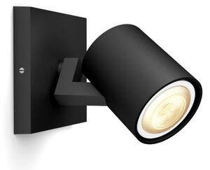 Spot LED dimabil Philips Hue RUNNER 1xGU10/4,2W/230V negru + telecomandă