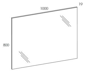Elita Sote oglindă 100x80 cm dreptunghiular RE065804000010