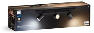 Spot LED dimabil Philips Hue RUNNER 3xGU10/4,2W/230V negru + telecomandă