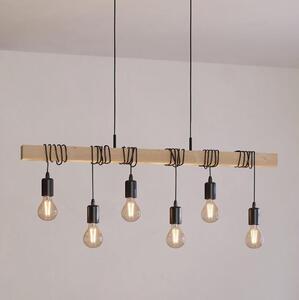 Eglo 43513 - Lustră suspendată pe cablu TOWNSHEND 6xE27/60W/230V