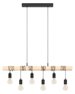 Eglo 43513 - Lustră suspendată pe cablu TOWNSHEND 6xE27/60W/230V