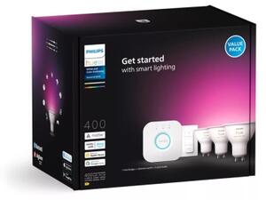 Set de bază Philips Hue WACA 3xGU10/4,2W/230V 2000-6500K + Bridge și întrerupător dimmer