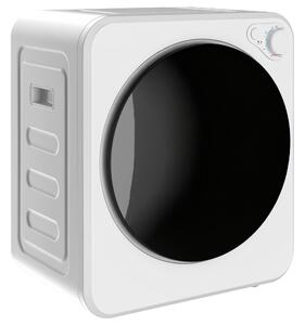 HOMCOM Uscător portabil de rufe 4 kg, încărcare frontală, 2 trepte de putere 800 W/400 W, 240 V, compact pentru apartament, rulote și casă, alb | Aosom Romania