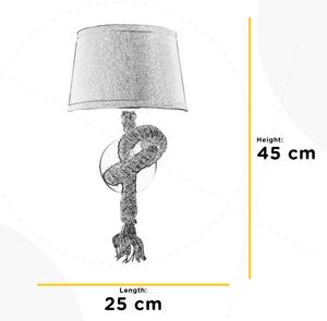 Aplică ONLI CORDA 1xE27/22W/230V bej