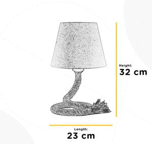 Lampă de masă ONLI CORDA 1xE27/22W/230V 32 cm bej