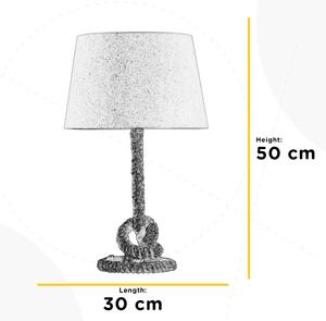 Lampă de masă ONLI CORDA 1xE27/22W/230V 50 cm bej