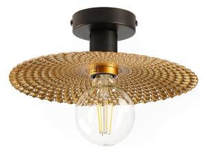 Plafonieră ONLI GOLDEN 1xE27/22W/230V d. 28 cm auriu/negru