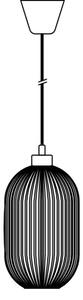 Lustră pe cablu Nordlux MILFORD 1xE27/40W/230V d. 20 cm