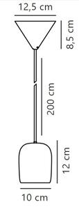 Lustră pe cablu Nordlux NOTTI 1xE27/25W/230V negru