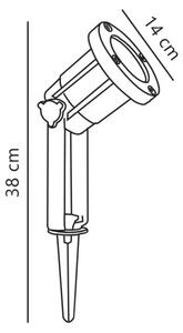 Spot de exterior Nordlux SPOTLIGHT 1xGU10/35W/230V IP54