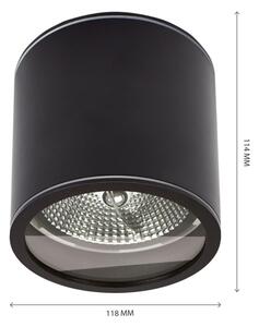 Spot pentru baie CHLOE AR111 1xGU10/15W/230V IP44 negru rotund