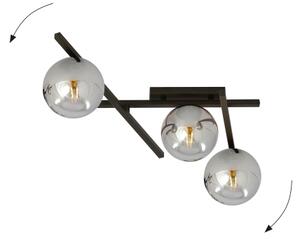 Plafonieră SMART 3xE14/10W/230V negru/gri