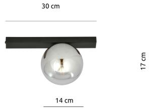 Plafonieră FIT 1xE14/10W/230V negru