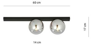 Plafonieră FIT 2xE14/10W/230V negru