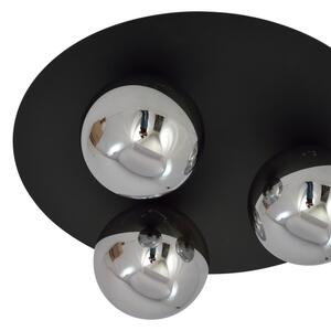 Plafonieră SOLAR 3xE14/10W/230V negru/gri
