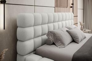 Pat lemn masiv Tapitat Tetrix Personalizabil 140/160/180x200cm - 140x200, Royal 01