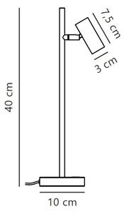 Lampă LED dimabilă de masă Nordlux OMARI LED/3,2W/230V negru