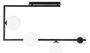 Lustră pe tijă SOMA 4xE14/10W/230V negru/alb