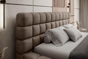 Pat lemn masiv Tapitat Tetrix Personalizabil 140/160/180x200cm - 140x200, Amore 20
