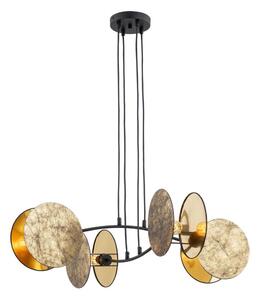 Lustră pe cablu MOTIF 4xE27/15W/230V auriu
