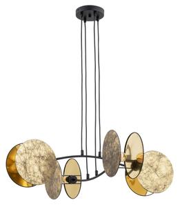 Lustră pe cablu MOTIF 4xE27/15W/230V auriu