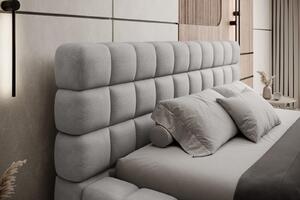 Pat lemn masiv Tapitat Tetrix Personalizabil 140/160/180x200cm - 160x200, Amore 03