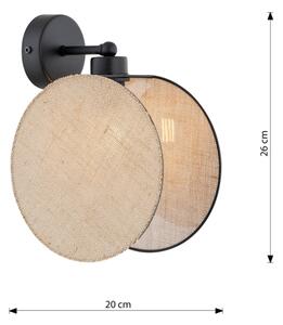 Lampă de perete MOTIF 1xE27/15W/230V bej