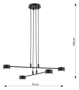 Lustră pe cablu MODUS 4xGX53/12W/230V negru
