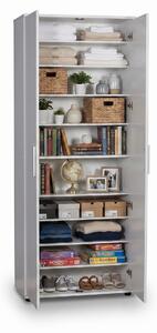 Dulap Multifunctional Adore Porto, 2 usi, 8 rafturi, Alb, 76x187x36 cm