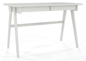 Birou lemn masiv Baraga Roz Albastru Verde Rosu, 120 × 65 × 75 cm - Alb Murdar