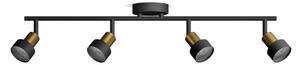 Spot Philips CONDUIT 4xGU10/5W/230V negru/alamă