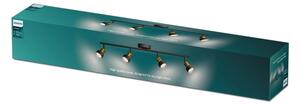 Spot Philips CONDUIT 4xGU10/5W/230V negru/alamă