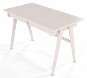 Birou lemn masiv Baraga Personalizabil, 120 × 65 × 75 cm - Alb