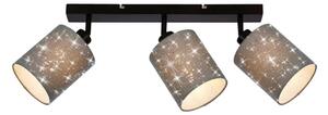 Spot Briloner 2078-034 SPOTLIGHT 3xE27/25W/230V gri/negru