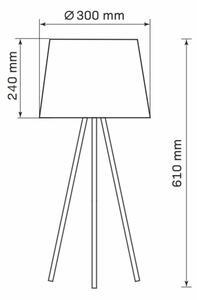 Lampă de masă ELENA 1xE27/20W/230V alb