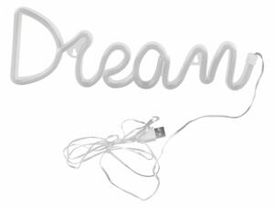 Decorațiune LED neon de perete DREAM LED/3W/3xAA albastru