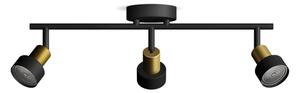 Spot Philips CONDUIT 3xGU10/5W/230V negru/alamă