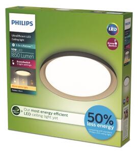 Plafonieră LED dimabilă Philips PEBBLO LED/10W/230V 2700K negru