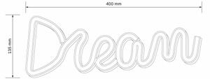 Decorațiune LED neon de perete DREAM LED/3W/3xAA albastru