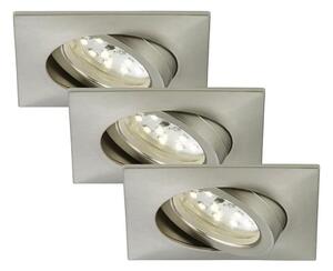 SET 3x corp de iluminat LED încastrat Briloner 7210-032 ATTACH LED/5W/230V IP44 crom