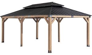 Șopron de grădină din lemn Orlando 3,6 x 6 m CoverTech