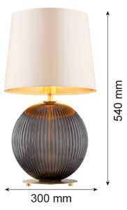 Lampă de masă Argon 8538 HAMILTON 1xE27/15W/230V crem/negru