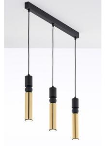 Lustră pe cablu Jupiter 2007 ALAS 3xGU10/10W/230V auriu/negru