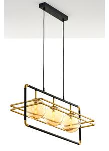 Lustră pe cablu Jupiter 2027 FIORI 3xG9/10W/230V negru/auriu/bej